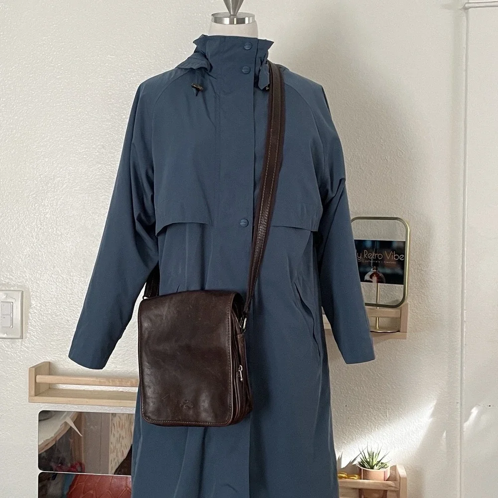 Katana Leather Messenger Bag Brown Crossbody Satchel‎ Travel Dad Bag